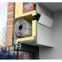 Beluchter voor Transivent 700mm MAT 9010 rolluikkast / pce