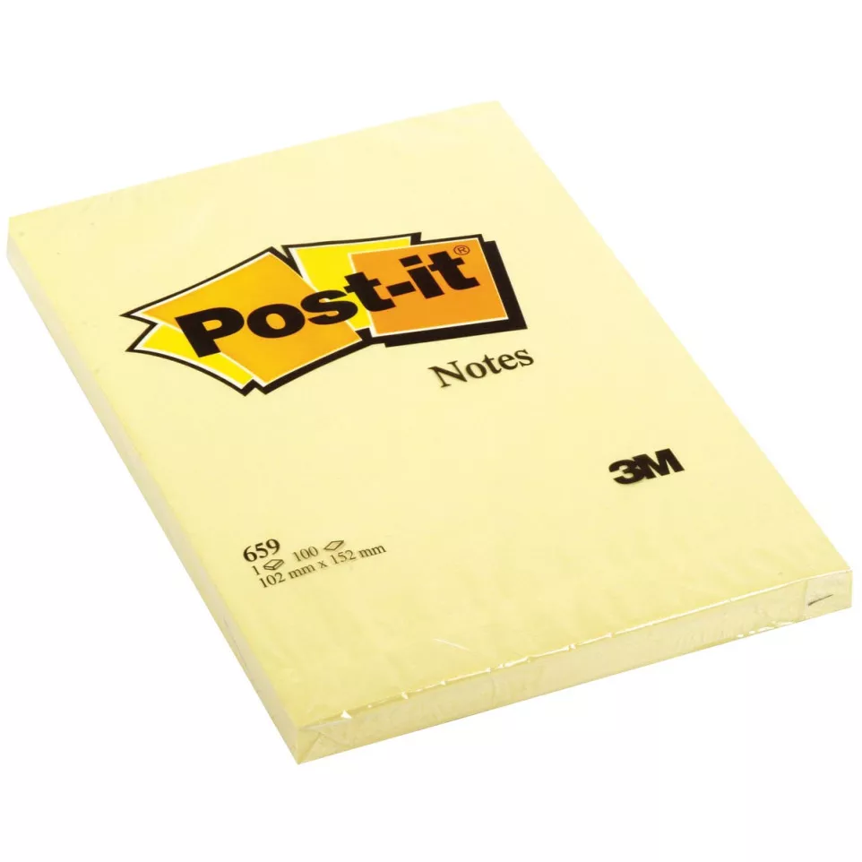 Post-it Notes, 4 in x 6 in, Yellow,...