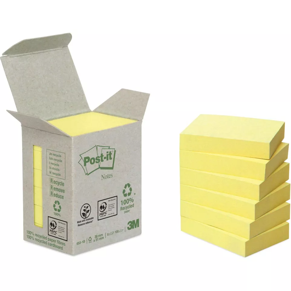 Post-it Recycled notes, 100 feuilles,...
