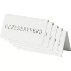 Securit Reserved Table Panel, Pack of 5