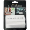 Securit panneau de table 'Geresveerd', paquet de 5 pièces