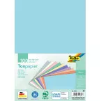 Folia gekleurd papier à dessin, 130 g, ft 21 x 29,7 cm, A4, couleurs assorties, pastel, paquet de 100 feu