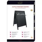 Securit hevalet ardoise trottoir Sandwich, ft 70 x 125 cm, noir