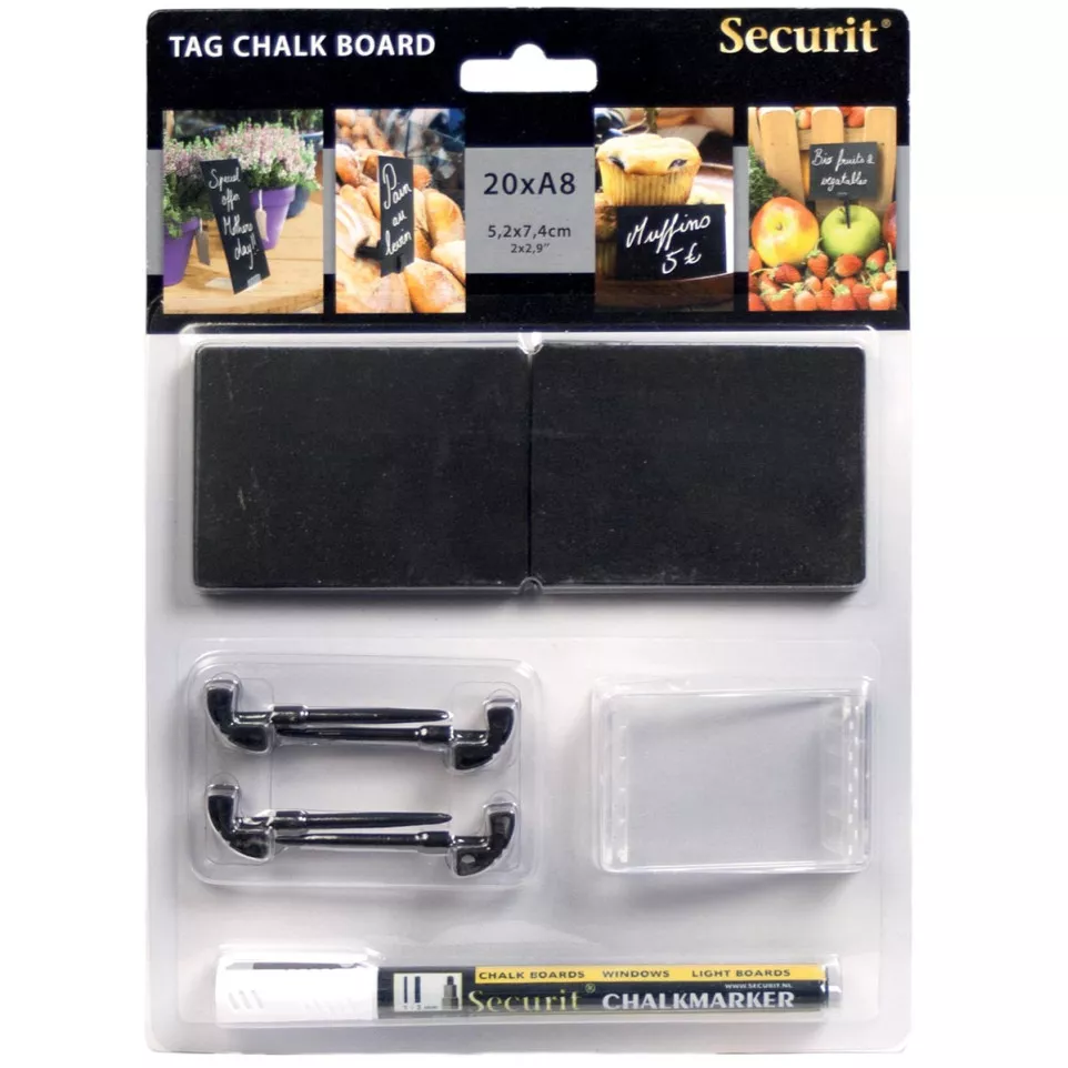 Securit petite ardoise ft A8, paquet...