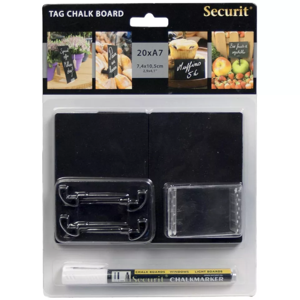 Securit petite ardoise ft A7, paquet...