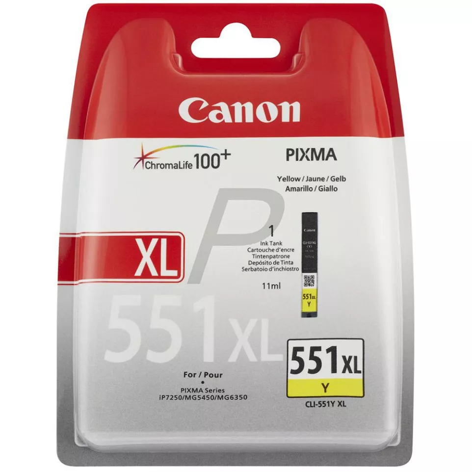 Canon cartouche d'encre CLI-551Y-XL,...