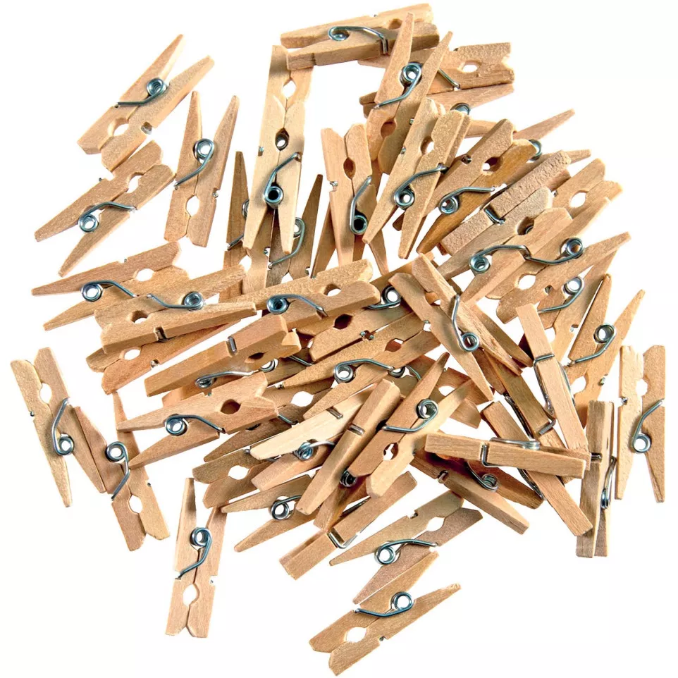 Bouhon mini clothespins pack of 48...