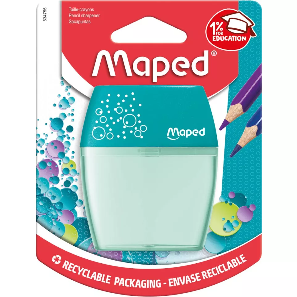 Maped Shaker 2-Hole Pencil Sharpener,...
