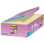 Post-it Super Sticky notes, 90 vel, ft 47,6 x 47,6 mm, geel, pak van 21 + 3 GRATIS
