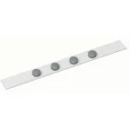 MAUL Standard Self-Adhesive Metal Strip 100x5 cm with 4 Magnets, White