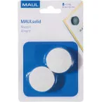 Maul Aimant Solid, 38 mm, 2,5 kg, blister de 2 pièces, blanc