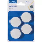Maul Aimant Solid, 38 mm, 1,5 kg, blister de 4 pièces, blanc