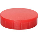 MAUL magneet Solid, 24 mm, trekkracht 600 gr, doos van 10 stuks, rood