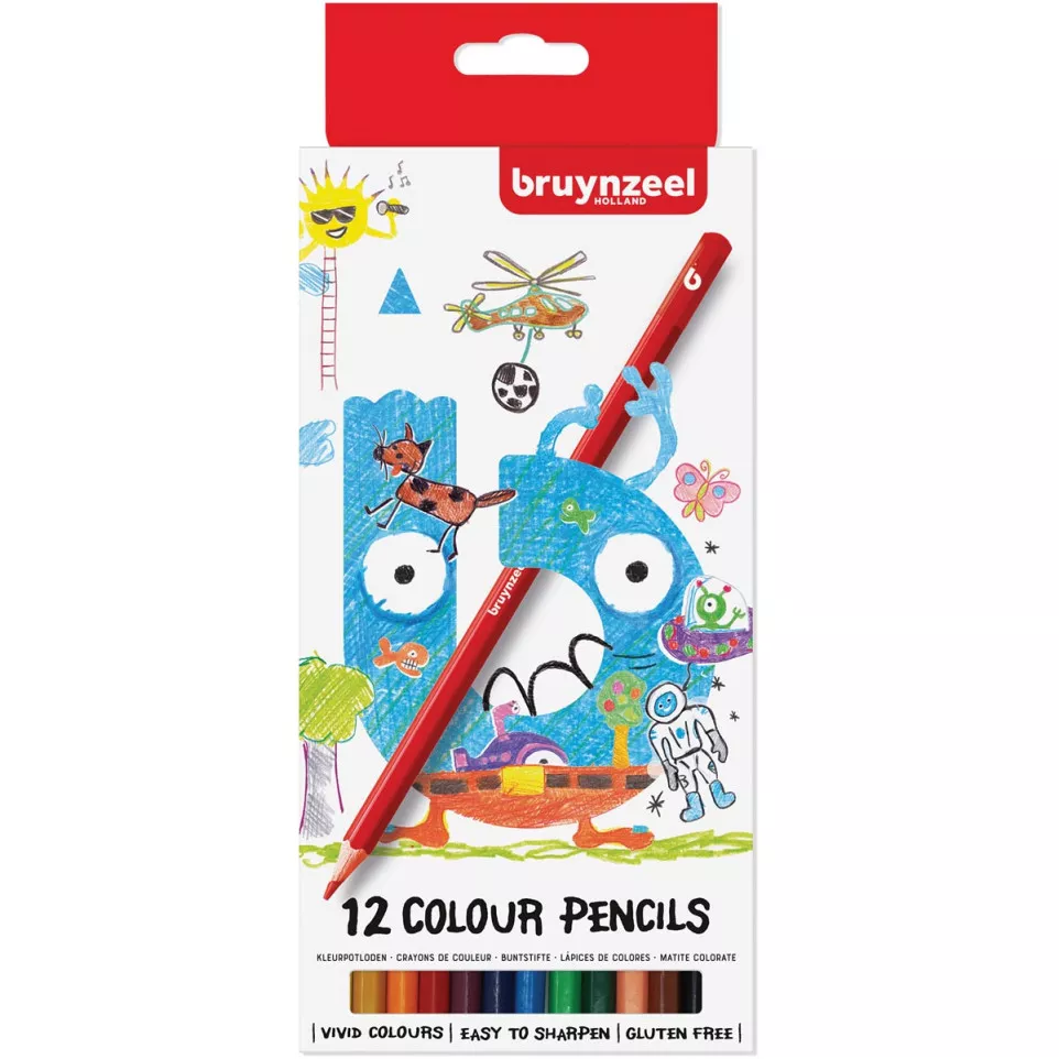 Bruynzeel Kids crayons de couleur,...