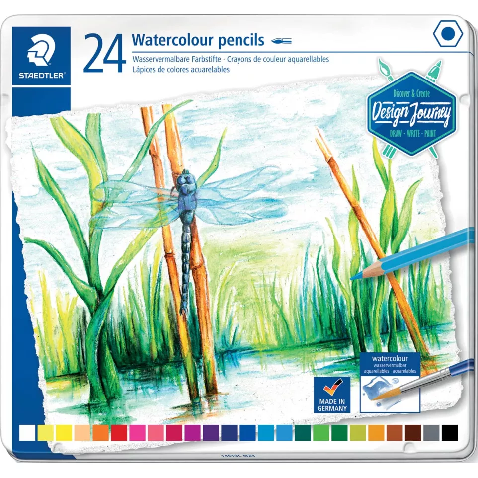 Staedtler Watercolour Crayons Metal...