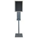 Desinfectiezuil met clicklijst, hoogte: 1,50 meter, ft clicklijst: A3