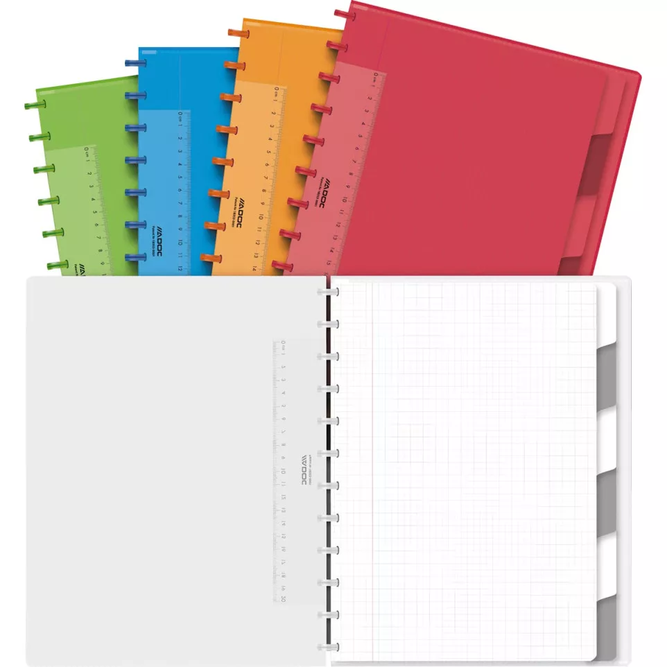 Adoc Colorlines cahier, ft A4, 144...