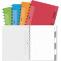 Adoc Colorlines schrift, ft A4, 144 bladzijden,commercieel geruit, geassorteerde kleuren
