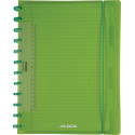 Adoc Colorlines schrift, ft A4, 144 bladzijden,commercieel geruit, geassorteerde kleuren