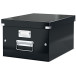 Leitz WOW opbergdoos Click & Store, ft A4, zwart