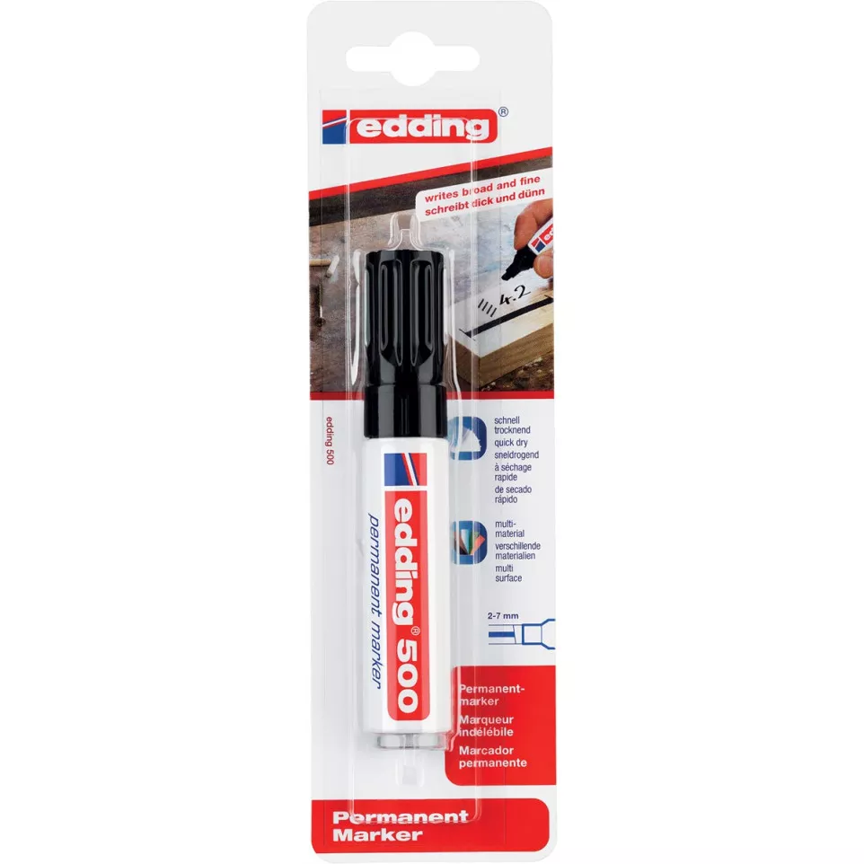 Edding marqueur permanent e-500 noir,...