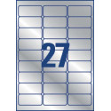 Avery L6011-20 Heavy-Duty Silver Labels 63.5 x 29.6 mm 540 Labels Weather-Resistant