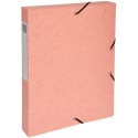 Exacompta Aquarel elastobox uit glanskarton, ft A4+, rug van 4 cm, met 3 kleppen, geassorteerde kleuren