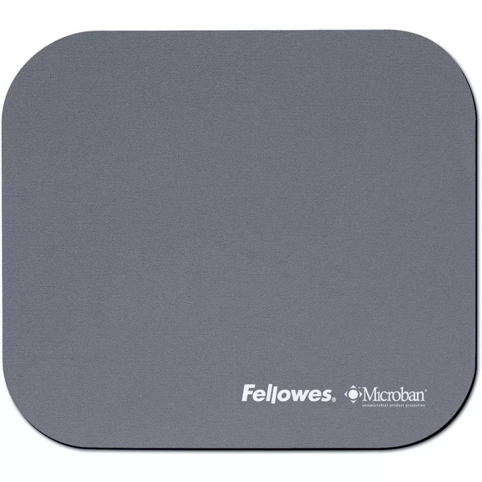 Fellowes Microban Silver Mouse Pad