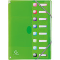 Exacompta Iderama trieur, en PP, avec 8 compartiments, couleurs assorties