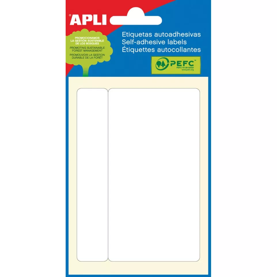 Apli étiquettes blanches ft 53 x 100...
