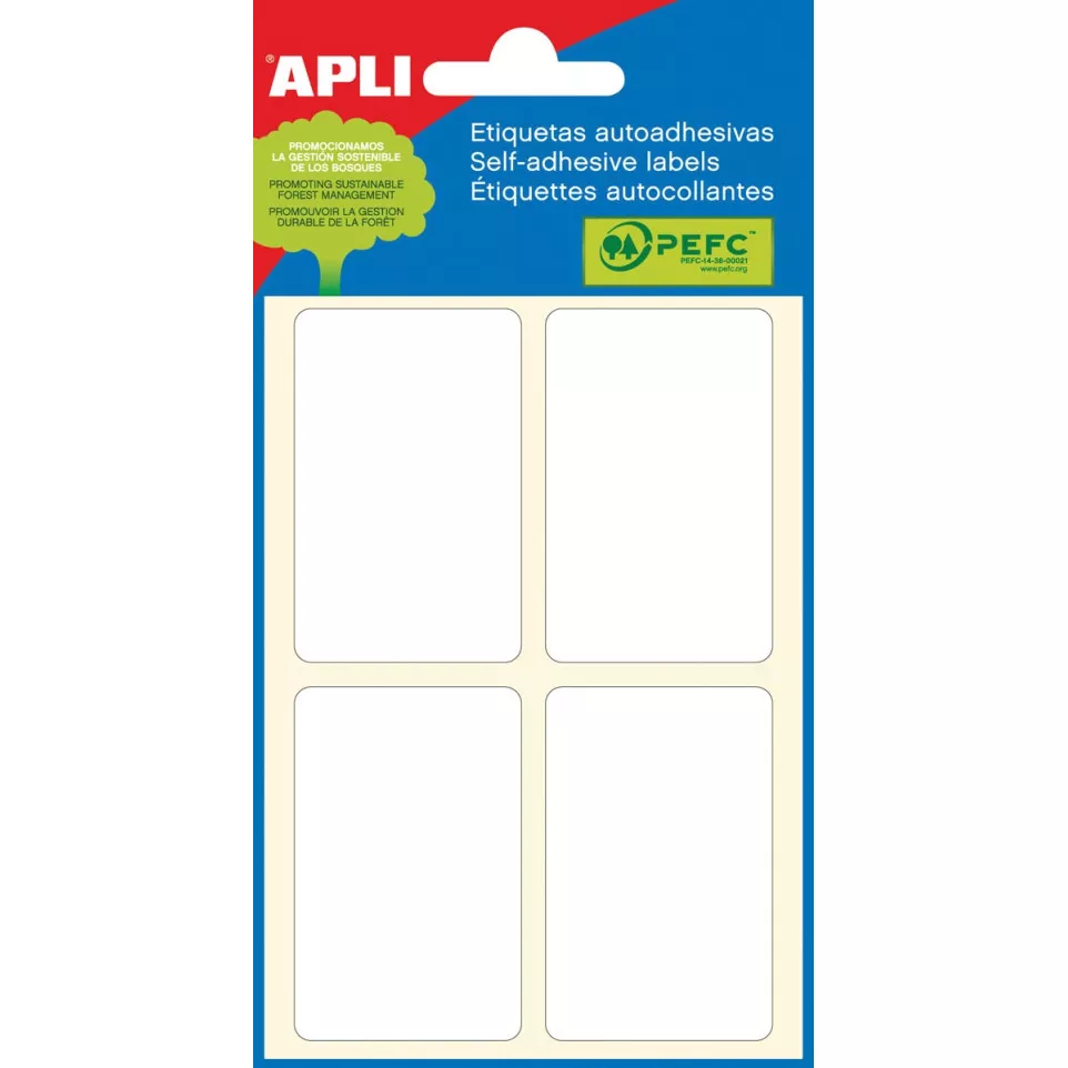 Apli witte etiketten ft 34 x 53 mm (b...