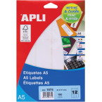 Apli witte etiketten Print...