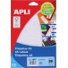 Apli witte etiketten Print & Write ft 20 x 50 mm (b x h), 420 stuks, 28 per blad (1867)