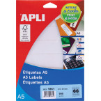 Apli witte etiketten Print...