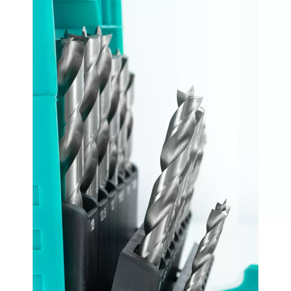 Set of 25 Helical Wood Drill Bits 1 -...