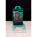 Set of 25 Helical Wood Drill Bits 1 - 13 mm by 0.5 mm per piece