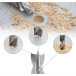 Set of 25 Helical Wood Drill Bits 1 - 13 mm by 0.5 mm per piece