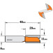 Router Bit 11 mm Cutting Diameter 20 mm Cutting Length 48 mm Overall Length per Piece
