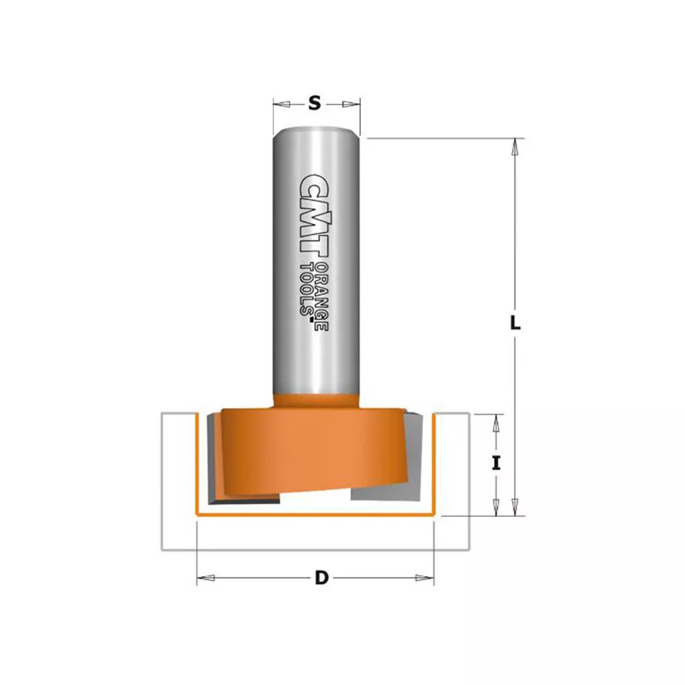 Carbide Double Flute Router Bit S8...
