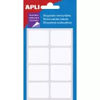 Apli Etiquettes blanches repositionnables ft 25 x 40 mm (l x h), 56 pièces, 8 par feuille (1895)