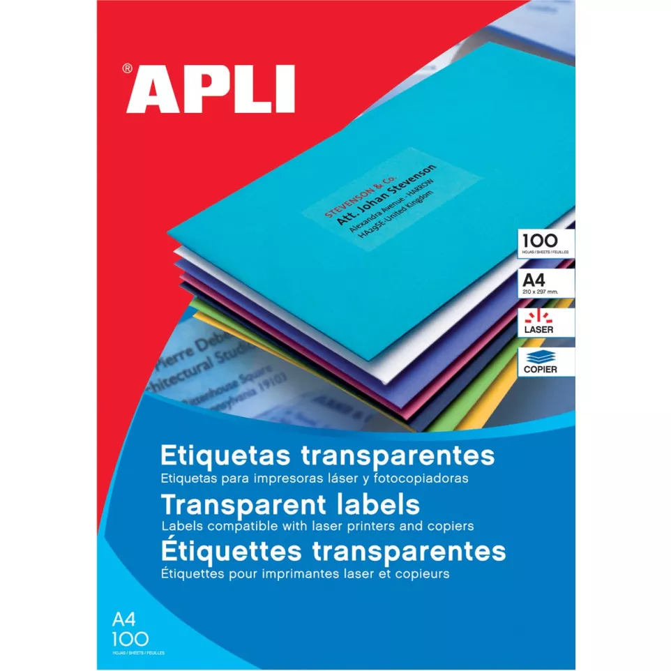 Apli Transparante etiketten ft 70 x...