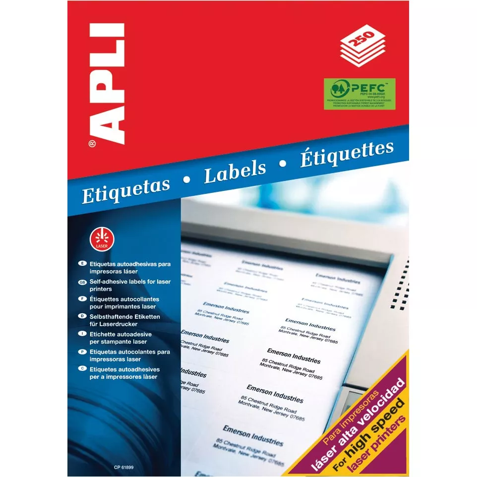 Apli White Labels 210 x 148 mm, 500...