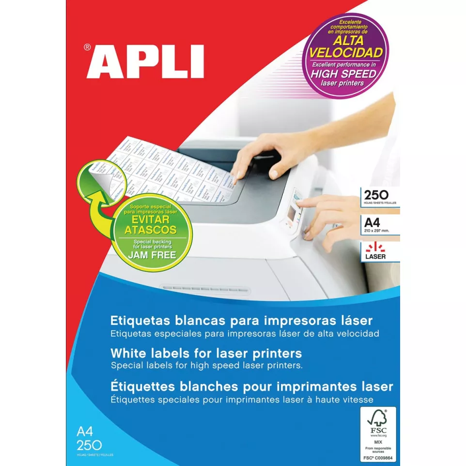 Apli witte etiketten ft 70 x 35 mm (b...