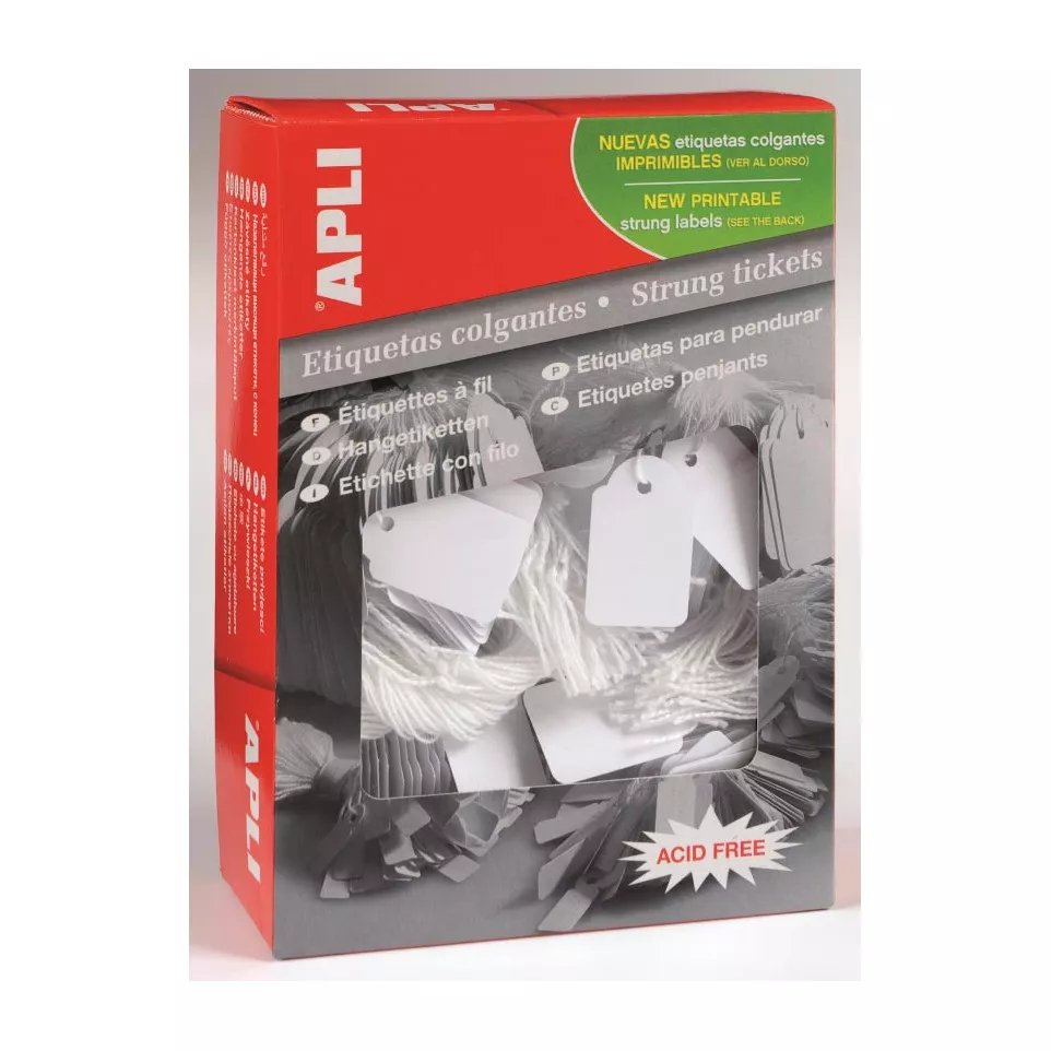Apli Tag Labels with String 15 x 24...