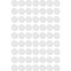 Apli ronde etiketten in etui diameter 10 mm, wit, 378 stuks, 63 per blad (2660)
