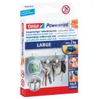 Tesa bande adhésif double face Powerstrips, charge maximum de 2 kg, blister de 10 pièces