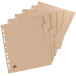 Oxford Touareg Neutral Cardboard A4 Dividers, Unprinted, 11 Holes, 6 Tabs