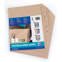 Oxford Touareg intercalaires, en carton, ft A4, non imprimé, 11 trous, 12 onglets
