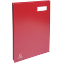 Exacompta Signature Book 24 x 35 cm Cardboard with PVC Cover 20 Compartments Red