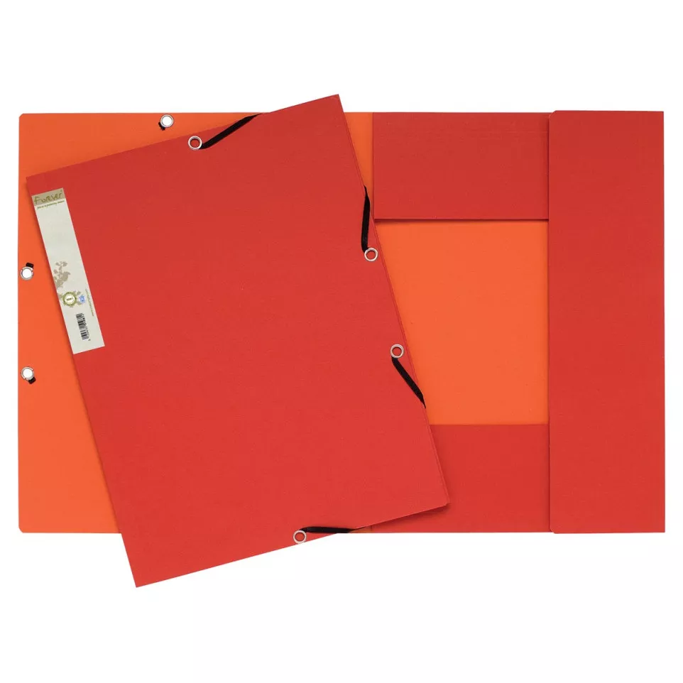 Exacompta elastomap Forever rood/oranje